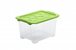 Rotho Aufbewahrungs-Box Ordnungs-Kiste Plastik Korb mit Deckel Büro Kunststoff 