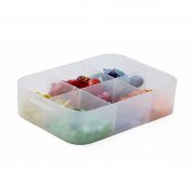 PURE Box mit Unterteilung 1.3 l / A5  transparent