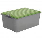 Stapelbox COMPACT A3, RENEW grau/grün